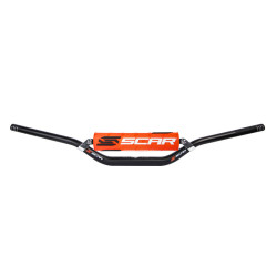 Manillar SCAR S² High Ø22,2mm - Negro / Morcilla naranja