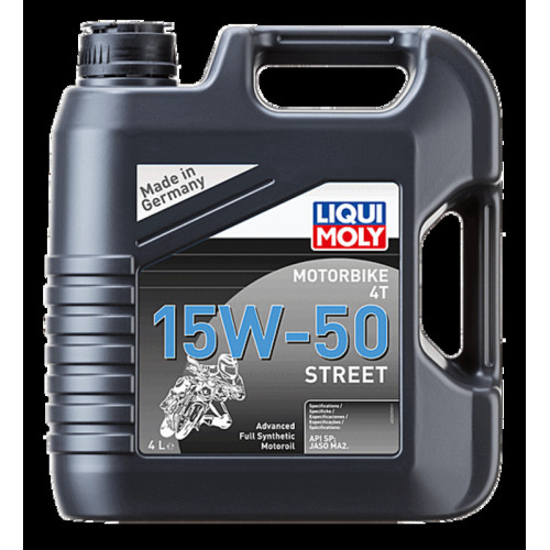 Aceite de motor LIQUI MOLY Advanced Full Synthetic 4T 15W-50 Street - Garrafa 4L
