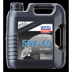 Aceite de motor LIQUI MOLY Advanced Full Synthetic 4T 5W-40 HC Street - Garrafa 4L