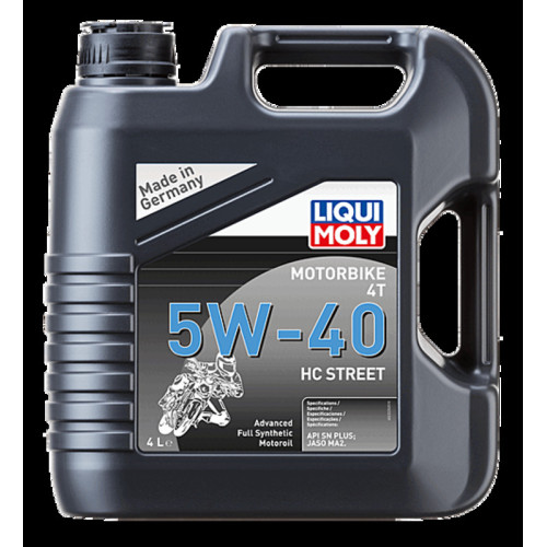Aceite de motor LIQUI MOLY Advanced Full Synthetic 4T 5W-40 HC Street - Garrafa 4L