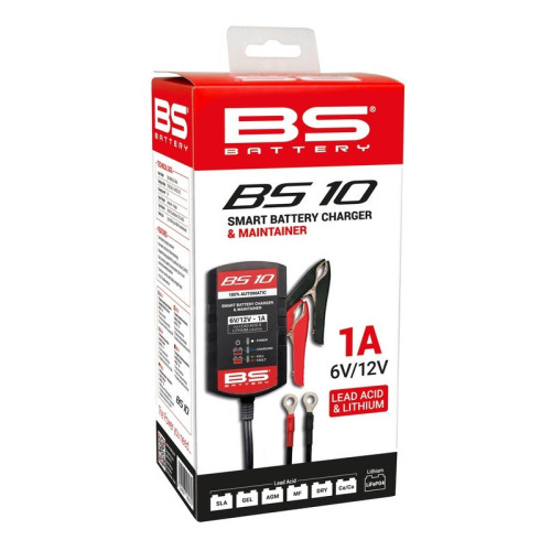 Cargador / mantenedor de baterías inteligente BS BATTERY BS10 - 6/12V 1A
