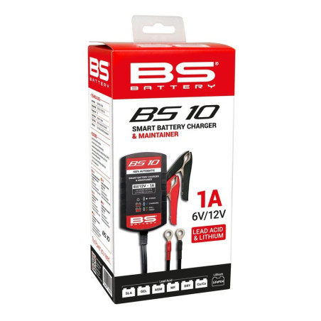 Cargador / mantenedor de baterías inteligente BS BATTERY BS10 - 6/12V 1A