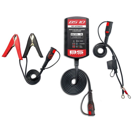 Cargador / mantenedor de baterías inteligente BS BATTERY BS10 - 6/12V 1A