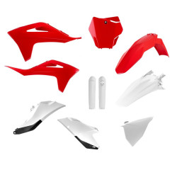 Kit de plástica Polisport, Rojo/Blanco