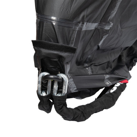 Funda de moto para exterior OXFORD Rainex - Moto / Scooter - Negro / Plata - XL