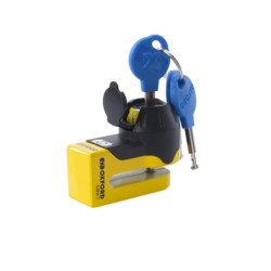 Candado de disco OXFORD Mini T - 5,5 mm amarillo 2