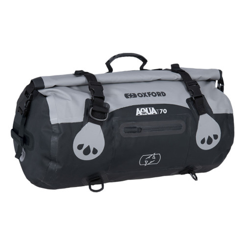 Bolsa colín (petate) OXFORD Aqua T-70 negro/gris