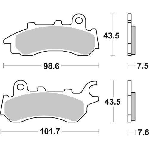 Pastillas de freno BREMBO carretera carbón cerámico - 07HO64CC