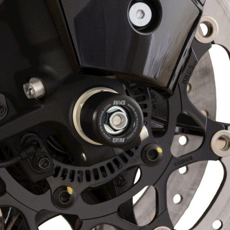 R&G RACING Fork Protectors - Black Suzuki Hayabusa