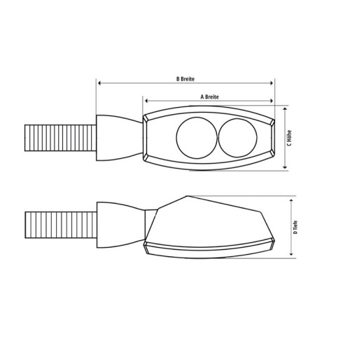 Juego de intermitentes LED SHIN YO Morella Uno