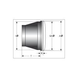 Faro universal 176mm con reflector simétrico SHIN YO 7" 2