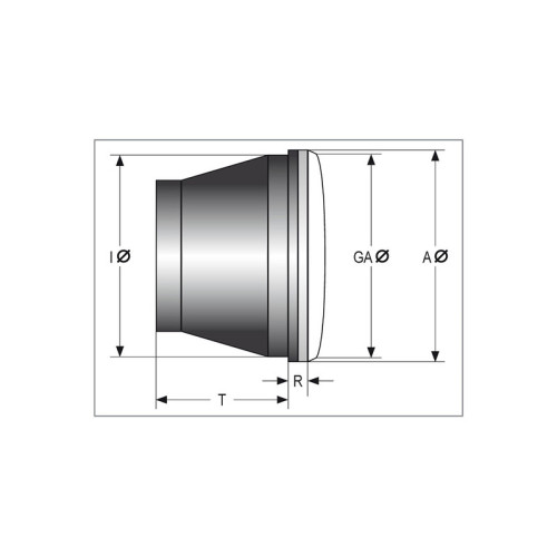 Faro universal 176mm con reflector simétrico SHIN YO 7"