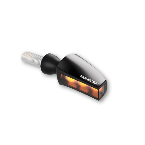Intermitente LED HIGHSIDER pro Stealth-X Flight - cristal ahumado - homologado E - Pareja