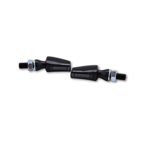 Intermitente LED HIGHSIDER pro Stealth-X Flight - cristal ahumado - homologado E - Pareja