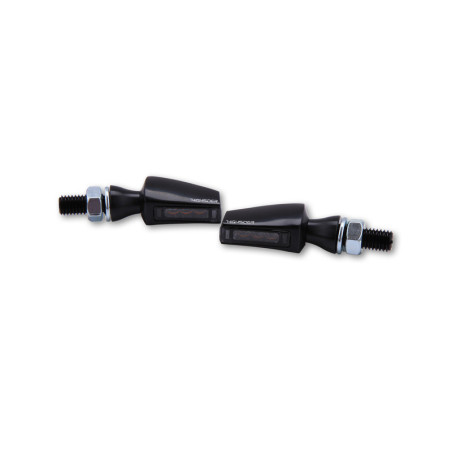 Intermitente LED HIGHSIDER pro Stealth-X Flight - cristal ahumado - homologado E - Pareja