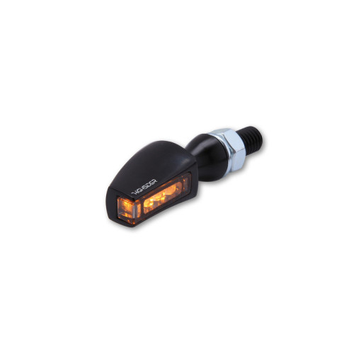 Intermitente LED HIGHSIDER pro Stealth-X Flight - cristal ahumado - homologado E - Pareja