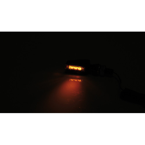 Intermitente LED HIGHSIDER pro Stealth-X Flight - cristal ahumado - homologado E - Pareja