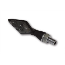 Intermitente/luz de posición LED HIGHSIDER pro Pen Head Double 2in1 - cristal ahumado - homologado E - Pareja