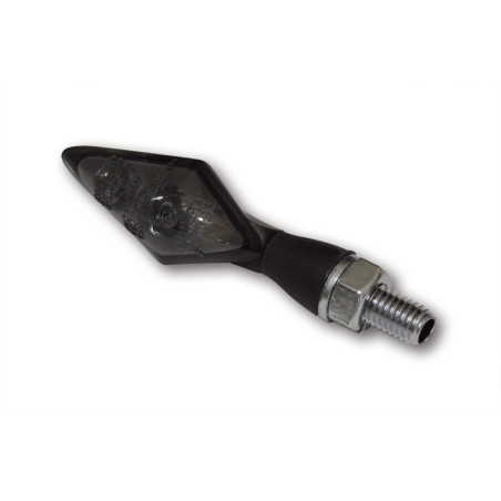 Intermitente/luz de posición LED HIGHSIDER pro Pen Head Double 2in1 - cristal ahumado - homologado E - Pareja