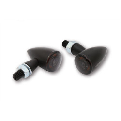 Intermitentes LED HIGHSIDER pro Montana Bullet – negro mate – pareja 2