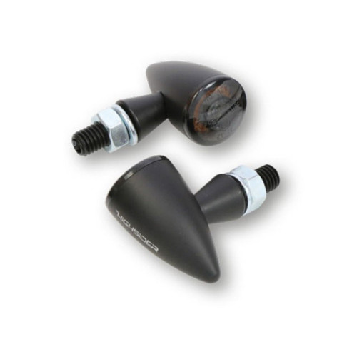 Intermitentes LED + luz de posición HIGHSIDER pro Montana Bullet 2en1 – negro mate – pareja