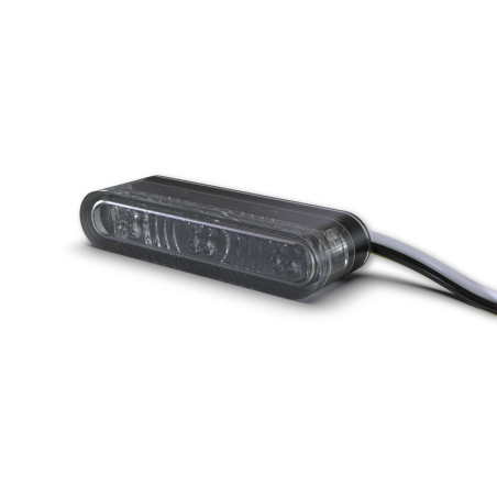 Intermitente/luz de posición LED HIGHSIDER pro Star-MX1 Pro Module 2in1 - cristal ahumado - homologado E - Pareja