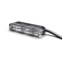 Intermitente/luz de posición LED HIGHSIDER pro Star-MX1 Pro Module 2in1 - cristal ahumado - homologado E - Pareja 2