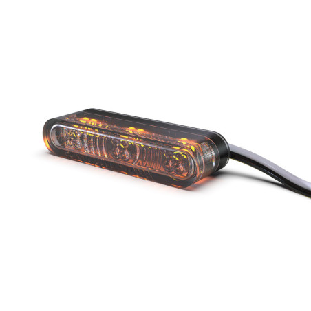 Intermitente/luz de posición LED HIGHSIDER pro Star-MX1 Pro Module 2in1 - cristal ahumado - homologado E - Pareja