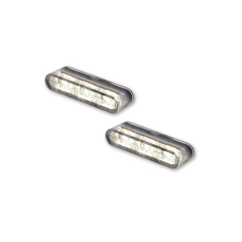 Intermitente/luz de posición LED HIGHSIDER pro Star-MX1 Pro Module 2in1 - cristal ahumado - homologado E - Pareja