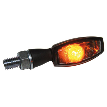 Intermitente/luz de posición LED HIGHSIDER pro Blaze 2in1 - cristal ahumado - homologado E - Pareja