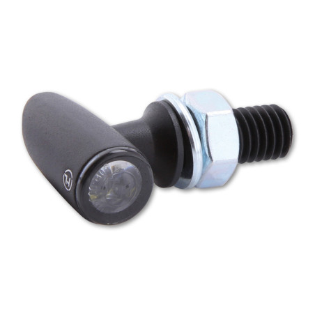 Intermitente/luz de posición LED HIGHSIDER pro ton One 2in1 - cristal ahumado - homologado E - Pareja
