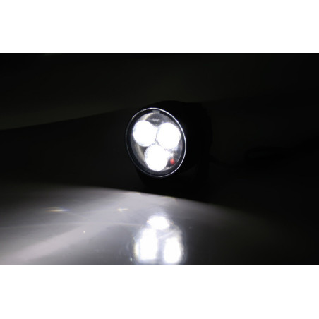 Faro delantero LED HIGHSIDER pro Satellite - negro - 1 pieza