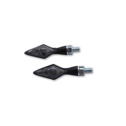 Piloto trasero/intermitente LED HIGHSIDER pro Pen Head Double 3in1 - cristal ahumado - homologado E - Pareja