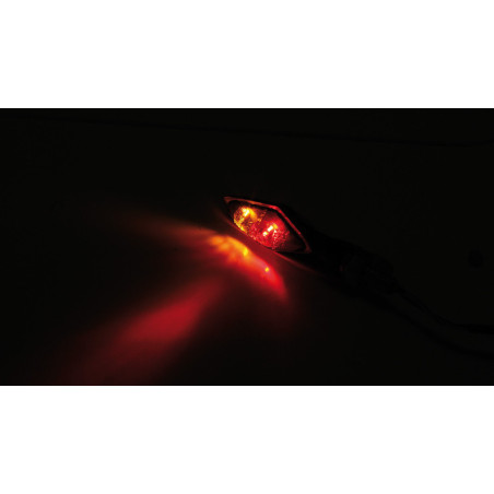 Piloto trasero/intermitente LED HIGHSIDER pro Pen Head Double 3in1 - cristal ahumado - homologado E - Pareja
