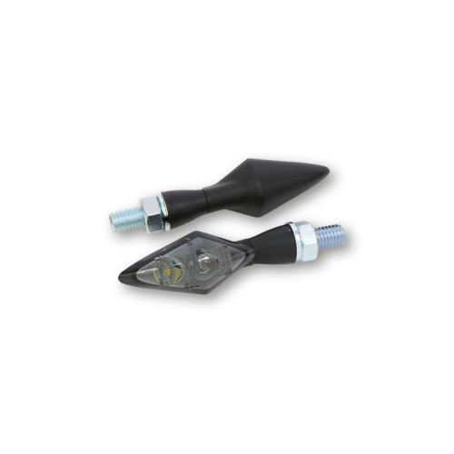 Piloto trasero/intermitente LED HIGHSIDER pro Pen Head Double 3in1 - cristal ahumado - homologado E - Pareja