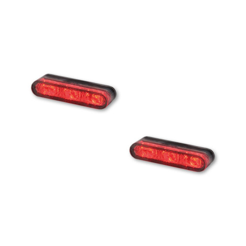 Piloto trasero/intermitente LED HIGHSIDER pro Star-MX1 Pro Module 3in1 - cristal ahumado - homologado E - Pareja