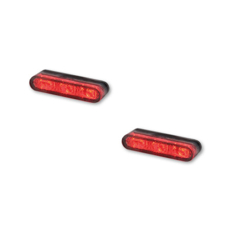 Piloto trasero/intermitente LED HIGHSIDER pro Star-MX1 Pro Module 3in1 - cristal ahumado - homologado E - Pareja