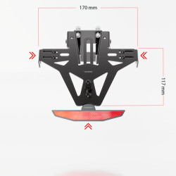 Portamatrículas HIGHSIDER pro Akron-RS - sin luz trasera 2