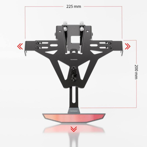 Portamatrículas HIGHSIDER pro Akron-RS - Yamaha - sin luz trasera