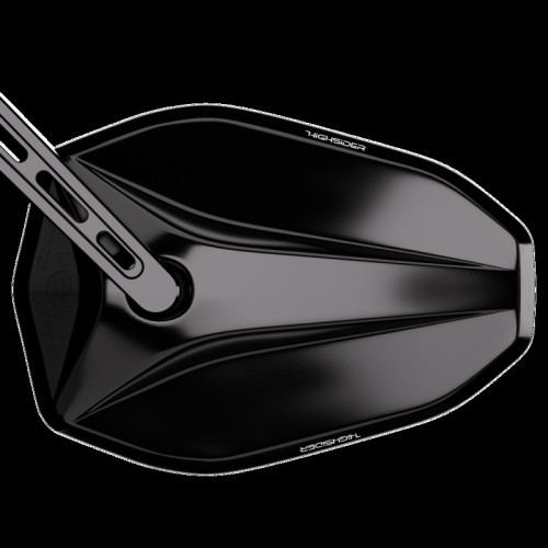 Retrovisor extremo de manillar HIGHSIDER pro Victory corto – negro – 1 pza