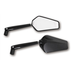 Retrovisor de manillar HIGHSIDER pro Prato - negro - Pareja 2