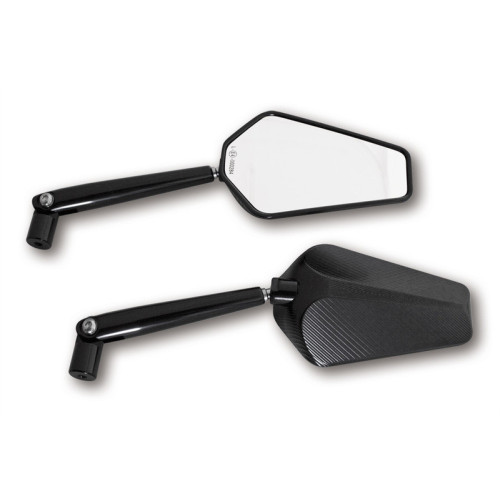 Retrovisor de manillar HIGHSIDER pro Prato - negro - Pareja