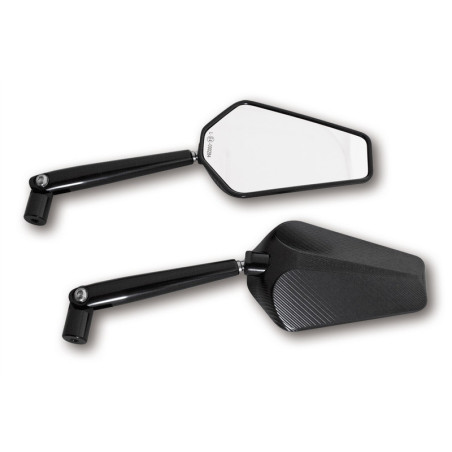 Retrovisor de manillar HIGHSIDER pro Prato - negro - Pareja