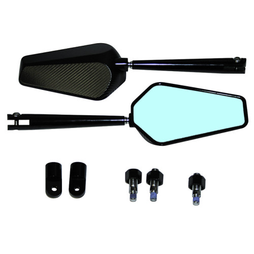 Retrovisor de manillar HIGHSIDER pro Prato - negro - Pareja