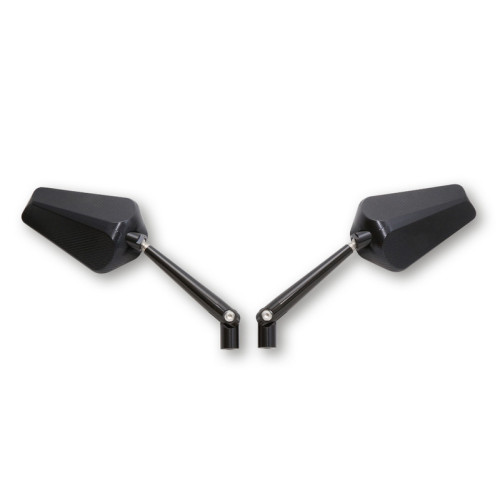Retrovisor de manillar HIGHSIDER pro Prato - negro - Pareja