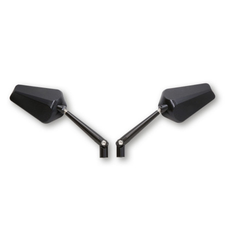 Retrovisor de manillar HIGHSIDER pro Prato - negro - Pareja