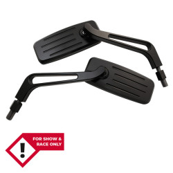 Retrovisor de manillar HIGHSIDER pro Action - negro - Pareja