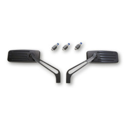 Retrovisor de manillar HIGHSIDER pro Action - negro - Pareja 2