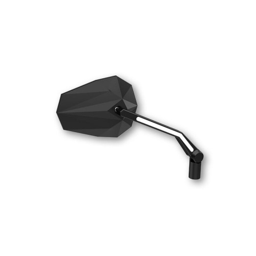 Retrovisor de manillar HIGHSIDER pro Stealth -X3 - con luz de posición LED - negro - Pareja