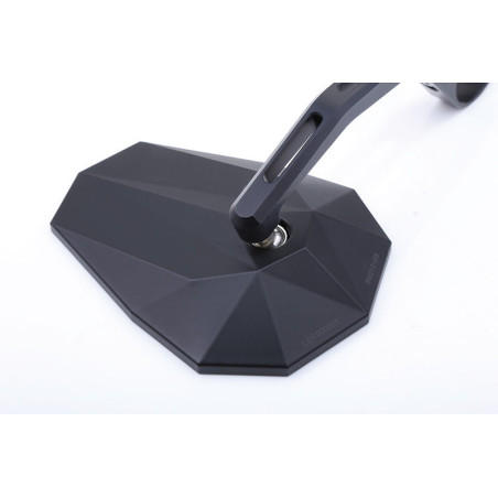 Retrovisor extremo de manillar HIGHSIDER pro Stealth-X6 largo – negro mate – 1 pza
